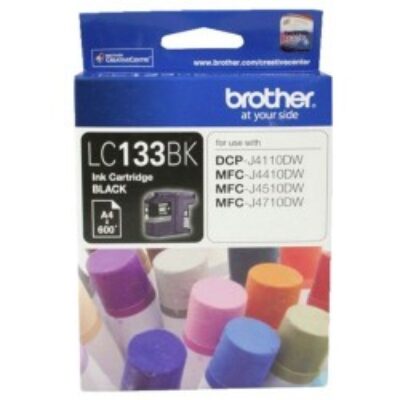 2 X BROTHER LC-133 BLACK