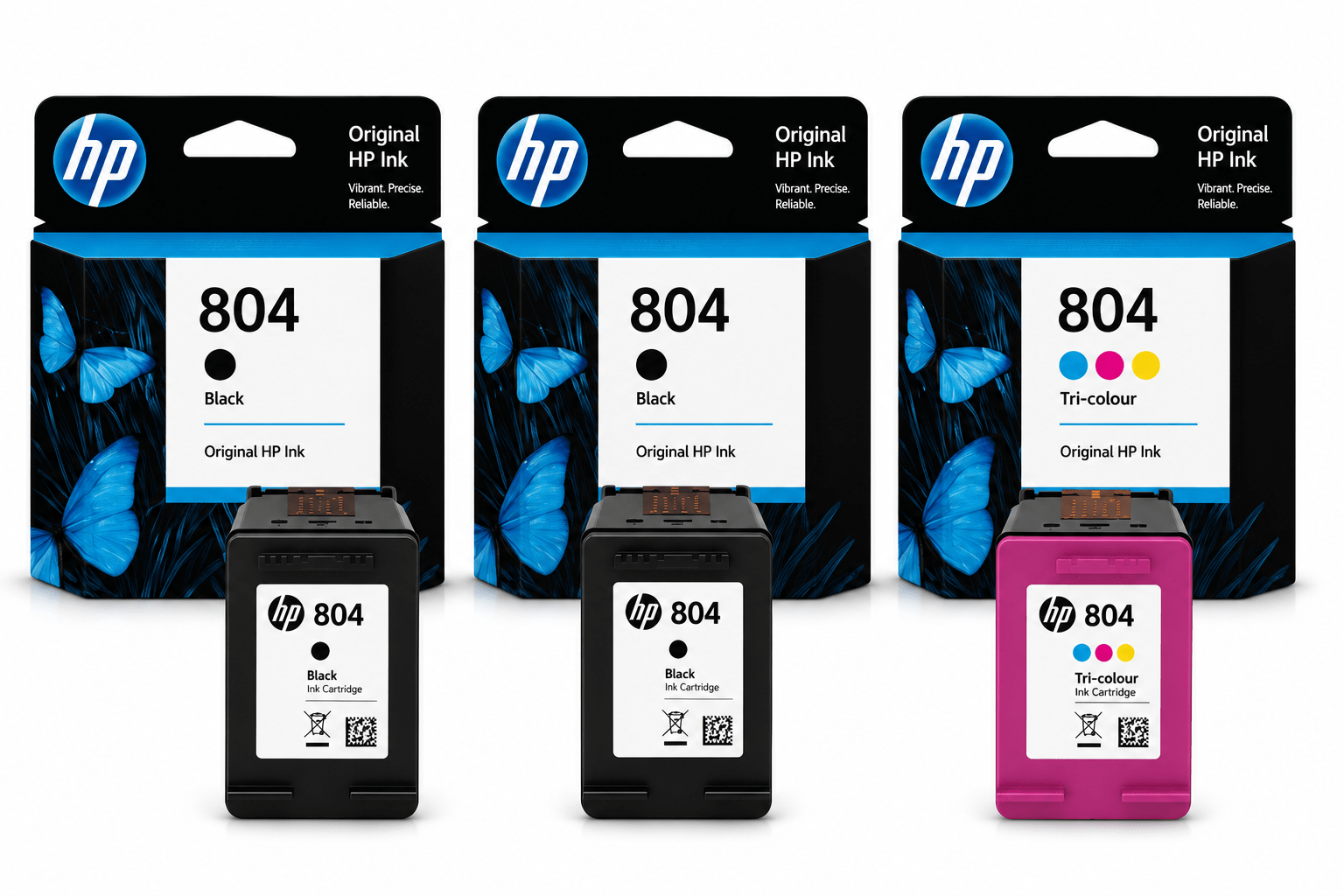 HP 804 GENUINE 2XBLACK & 1XTRI COLOUR INK CARTRIDGE | Fast Shipping Australia | INKCART EXPRESS