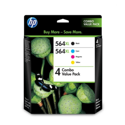 4 Pack HP 564XL Genuine Inkjet Cartridges [1BK,1C,1M,1Y] Value Pack