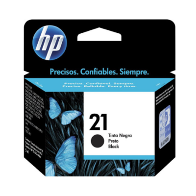HP 21 Genuine Black Inkjet Cartridge – 185 Pages