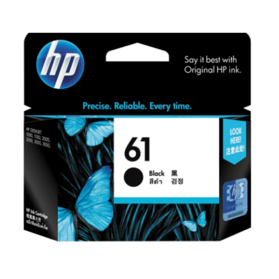 HP 61 Genuine Black Inkjet Cartridge – 190 Pages