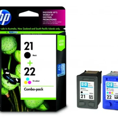 HP 21 + 22 Genuine Ink Twin Pack – [1BK,1CL]