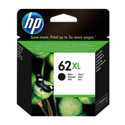 HP 62XL Genuine Black High Yield Inkjet Cartridge – 600 Pages