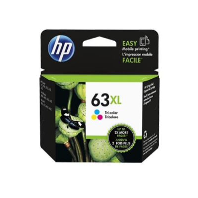 HP 63XL Genuine [Tri Colour Pack] High Yield Inkjet Cartridge – 330 Pages