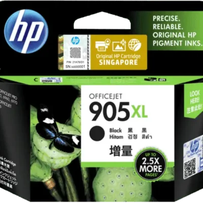 1 x Genuine HP 905XL Black Ink Cartridge T6M17AA – 825 Pages