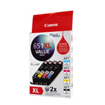 4 x CANON CLI-651XL GENUINE VALUE PACK INK CARTRIDGE (1PBK 1C 1M 1Y) | Fast Shipping Australia | INKCART EXPRESS