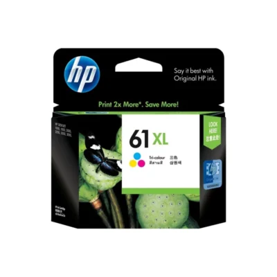 HP 61XL Genuine Tri-Colour High Yield Ink Cartridge – 300 Pages