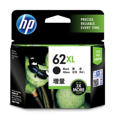 HP 62XL Genuine Black High Yield Inkjet Cartridge – 600 Pages
