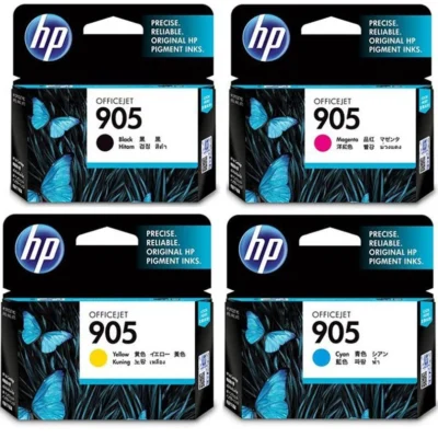 4 Pack HP 905 Genuine Standard Inkjet Combo [1BK,1C,1M,1Y]