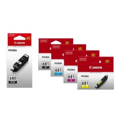CANON PGI-680 & CLI-681 GENUINE INKJET COMBO PACK [1BK,1PBK,1C,1M,1Y] INK CARTRIDGE | Fast Shipping Australia | INKCART EXPRESS
