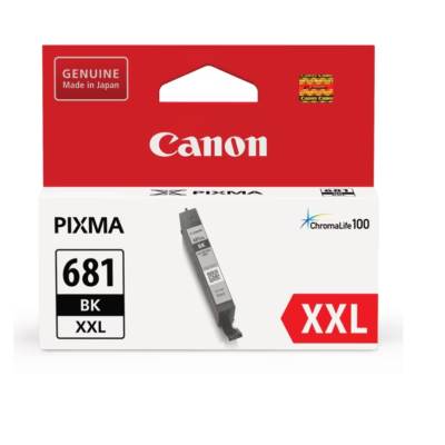 Canon CLI-681XXLBK Extra High Yield Genuine Black Inkjet Cartridge – 760 pages