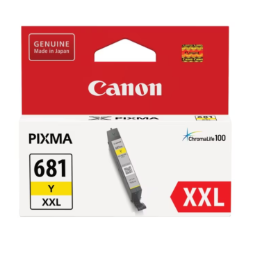 Canon CLI-681XXLY Extra High Yield Genuine Yellow Inkjet Cartridge – 760 pages