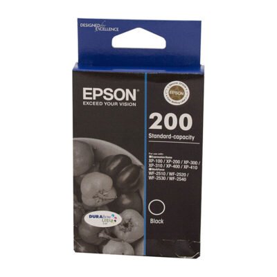 Epson 200 Genuine Black Inkjet Cartridge – 175 pages