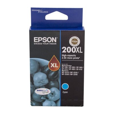 Epson 200XL Genuine Cyan High Capacity Inkjet Cartridge – 450 pages