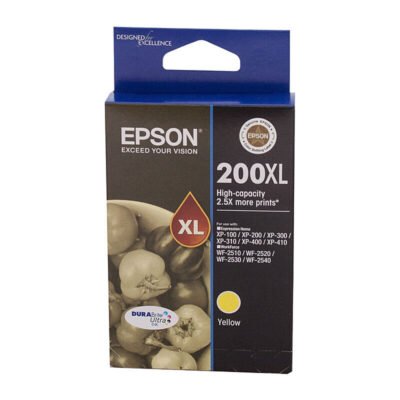 Epson 200XL Genuine Yellow High Capacity Inkjet Cartridge – 450 pages