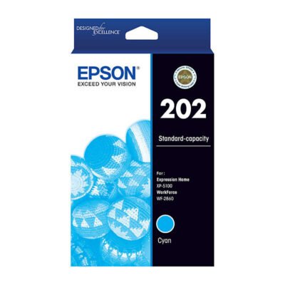 Epson 202 Genuine Cyan Ink Cartridge – 165 pages