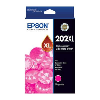 Epson 202XL Genuine Magenta High Yield Ink Cartridge – 470 pages