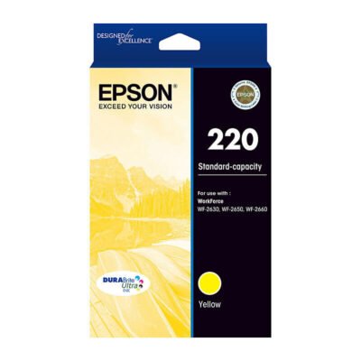 Epson 220 Genuine Yellow Ink Cartridge – 165 pages