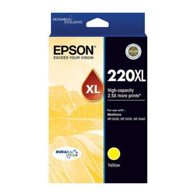 Epson 220XL Genuine Yellow High Yield Ink Cartridge – 450 pages