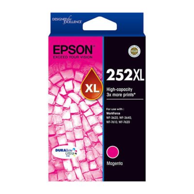 Epson 252XL Genuine Magenta High Yield Ink Cartridge – 1,100 pages