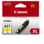 Canon CLI-651XLY Genuine Yellow High Yield Inkjet Cartridge