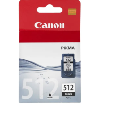 Canon PG-512 Black High Yield Genuine InkJet Cartridge- 401 pages