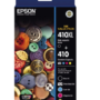 5 Pack Epson 410XL Black + Standard Colours Genuine Inkjet Cartridges [1BK,1PBK,1C,1M,1Y]