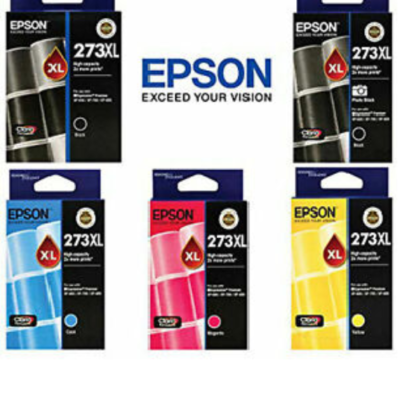 5-Pack Epson 273XL Genuine High Yield Ink Combo [1BK,1PBK,1C,1M,1Y]