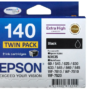 Epson 140 Genuine Black Extra High Yield Inkjet Cartridge [Twin Pack] – 945 pages each