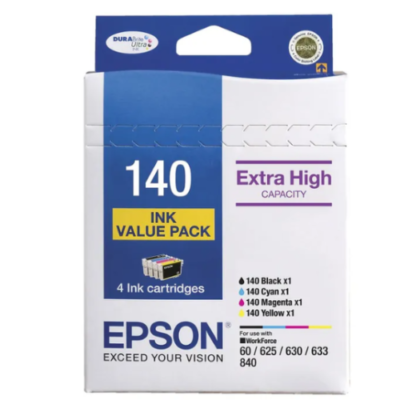 Epson 140 Genuine Extra High Yield Inkjet Value Pack (C13T140692) [1BK,1C,1M,1Y]