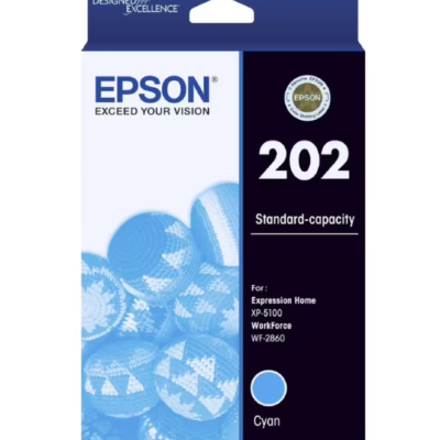 Epson 202 Genuine Cyan Ink Cartridge – 165 pages