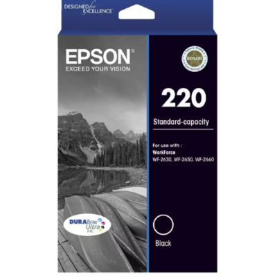 Epson 220 Genuine Black Ink Cartridge – 175 pages
