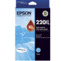 Epson 220XL Genuine Cyan High Yield Ink Cartridge – 450 pages