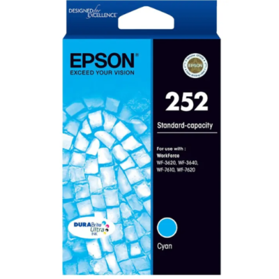 Epson 252 Genuine Cyan Ink Cartridge – 300 pages