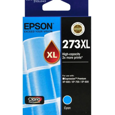 Epson 273XL Genuine Cyan High Yield Ink Cartridge – 650 pages