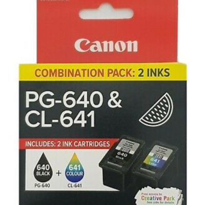 Canon PG-640, CL-641 Twin Pack Genuine Ink Cartridges [PG640CL641CP] [1BK,1CL]