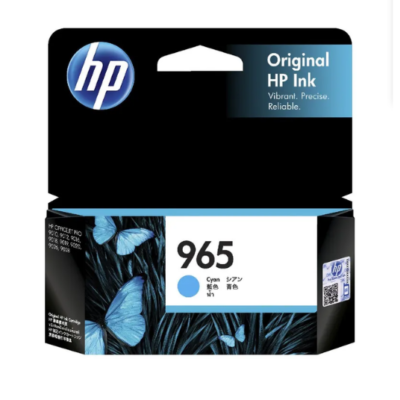 HP 965 Cyan Genuine Ink Cartridge