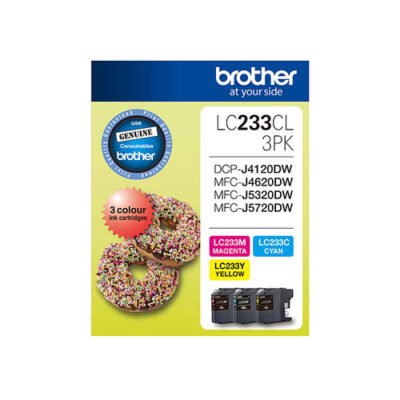 BROTHER LC-233 GENUINE 3PK- VALUE PACK INK CARTRIDGE | Fast Shipping Australia | INKCART EXPRESS