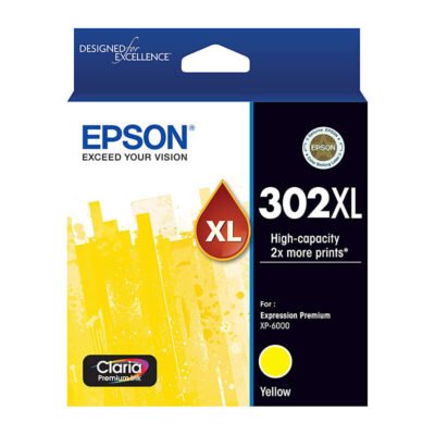 Epson 302XL Genuine Yellow Ink Cartridge Original – 650 Pages