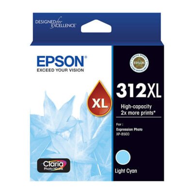 Epson 312XL Light Cyan Genuine Ink Cartridge – 830 pages