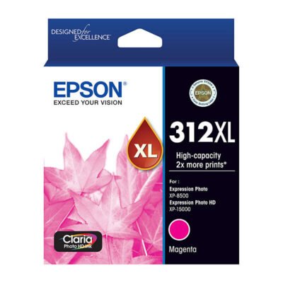 Epson 312XL Magenta Genuine Ink Cartridge Original – 830 pages