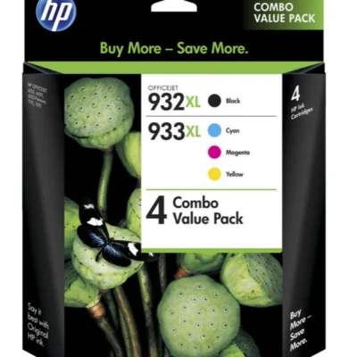 HP 932XL (BK) and 933XL (CMY) Genuine Value Pack Original 4 Inks