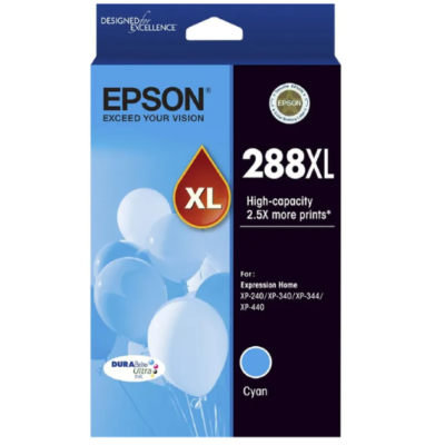 Epson 288XL CyanGenuine High Capacity Ink Cartridge
