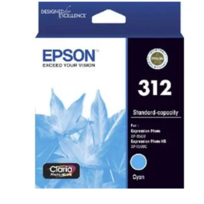 Epson 312 Genuine Cyan Ink Cartridge Original