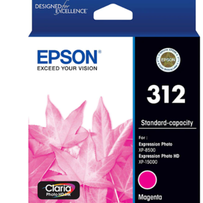 Epson 312 Genuine Magenta Ink Cartridge Original
