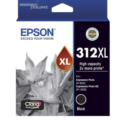 Epson 312XL Genuine Black Ink Cartridge Original