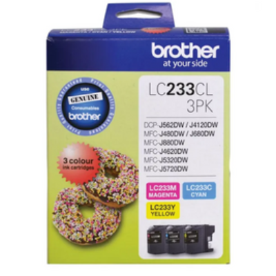 Brother LC-233 Genuine 3PK Value Pack