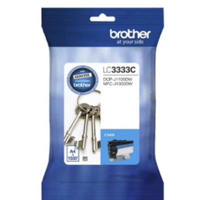 Brother LC-3333 Original Cyan High Yield Ink Cartridge – 1,500 Pages