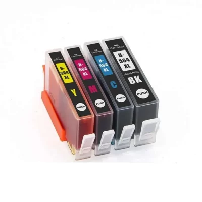 4 x Compatible HP 564XL High Yield Ink Cartridge CN684WA – CB325WA (1BK 1C 1M 1Y)