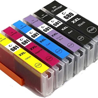 12 x Compatible Canon PGI-680XXL CLI-681XXL Extra High Yield Ink Cartridge [2BK 2PBK 2C 2M 2Y 2PB]